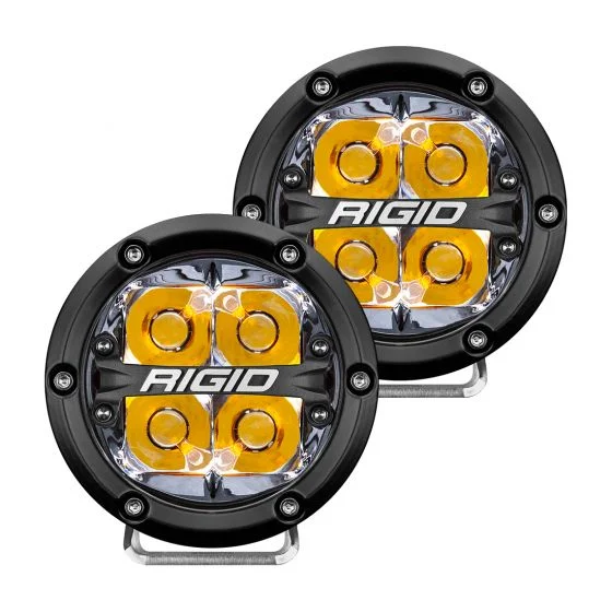 360-SERIES 4 INCH LED OFF – ROAD SPOT OPTICWITH AMBER BACKLIGHT / PAIR